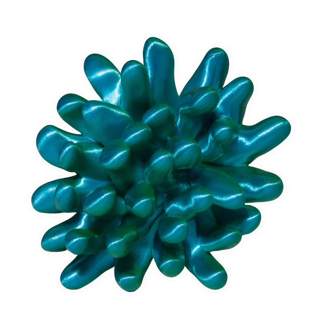 Anemone Earcuffs | Satin Blue/Green