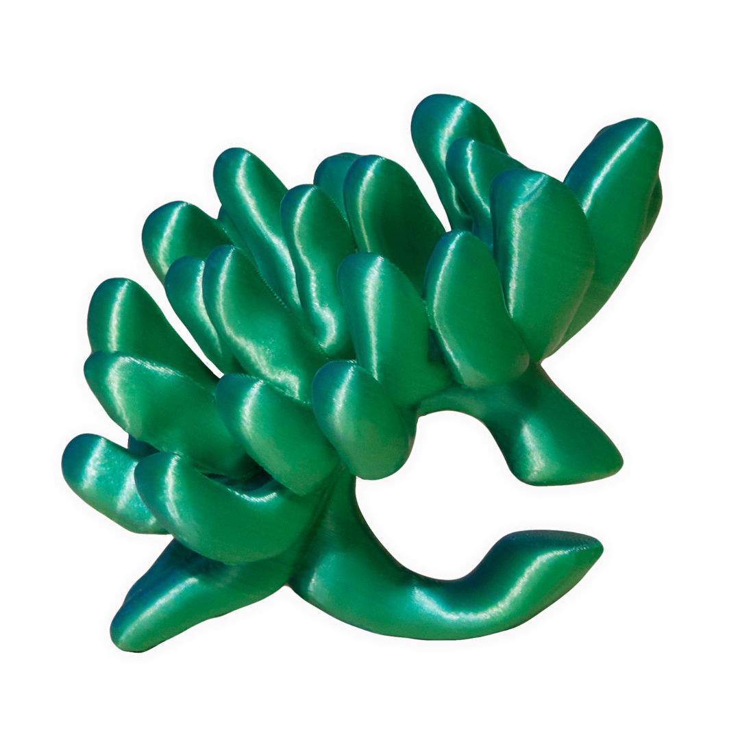 Anemone Earcuffs | Satin Blue/Green