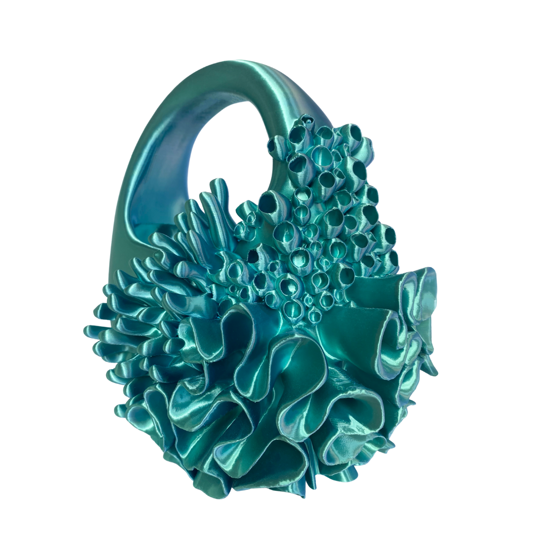 Siren Bag | Satin Blue/Green