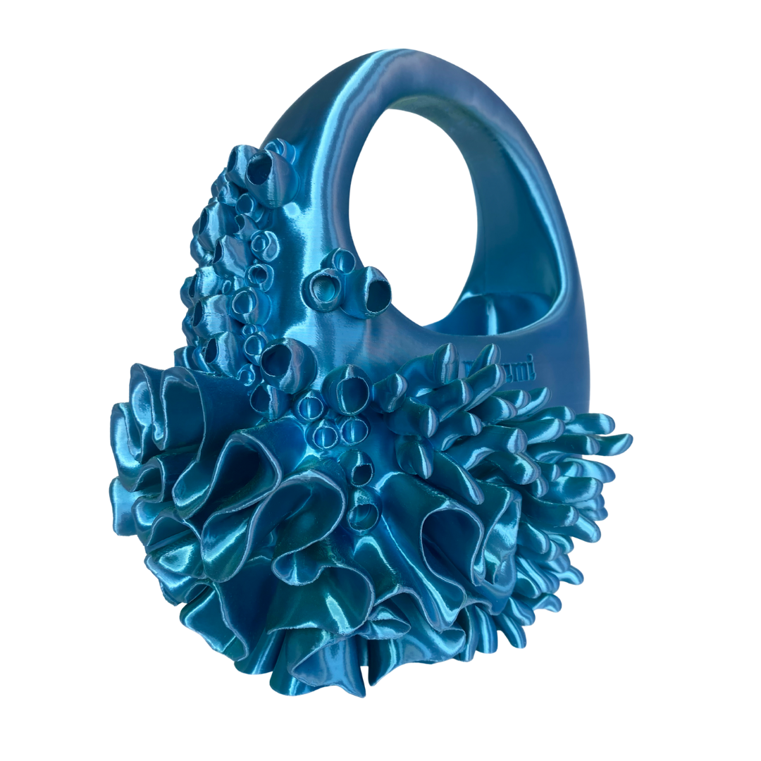 Siren Bag | Satin Blue/Green