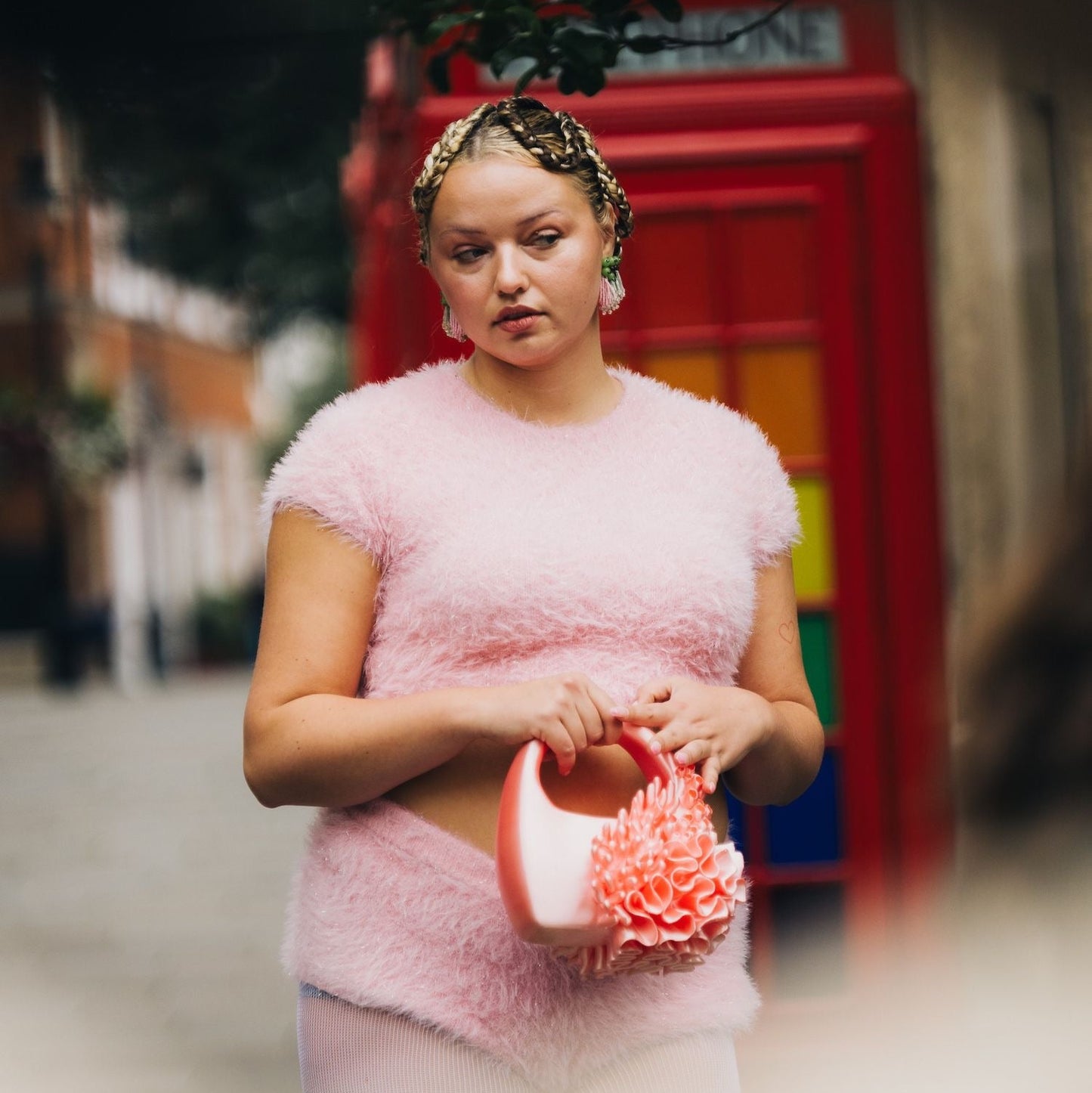 Siren Bag | Satin Baby Pink