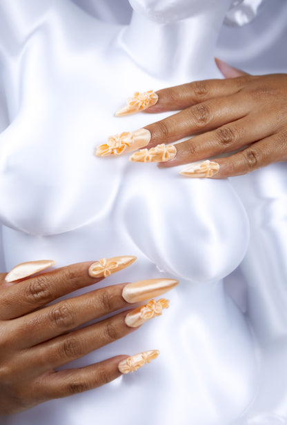 Divine Garden press on nails - Champagne