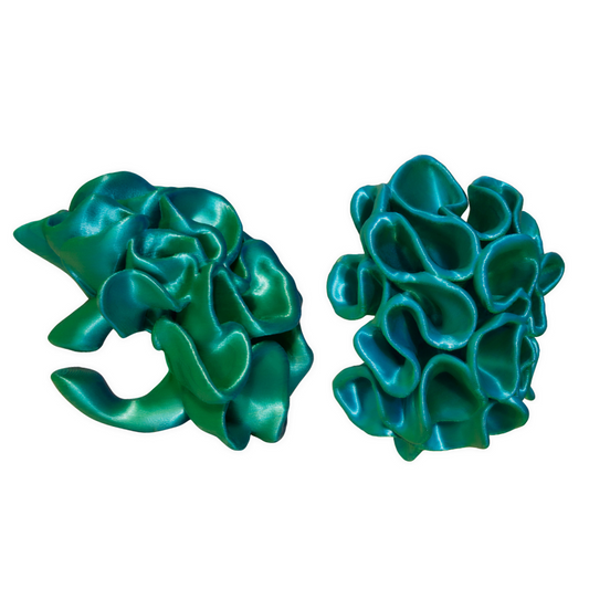 Marina Earcuffs | Satin Blue/Green